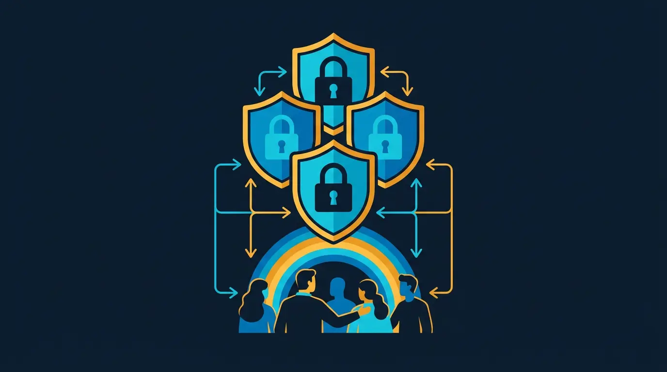 Safety feature stack for LGBTQ+ specific risks.