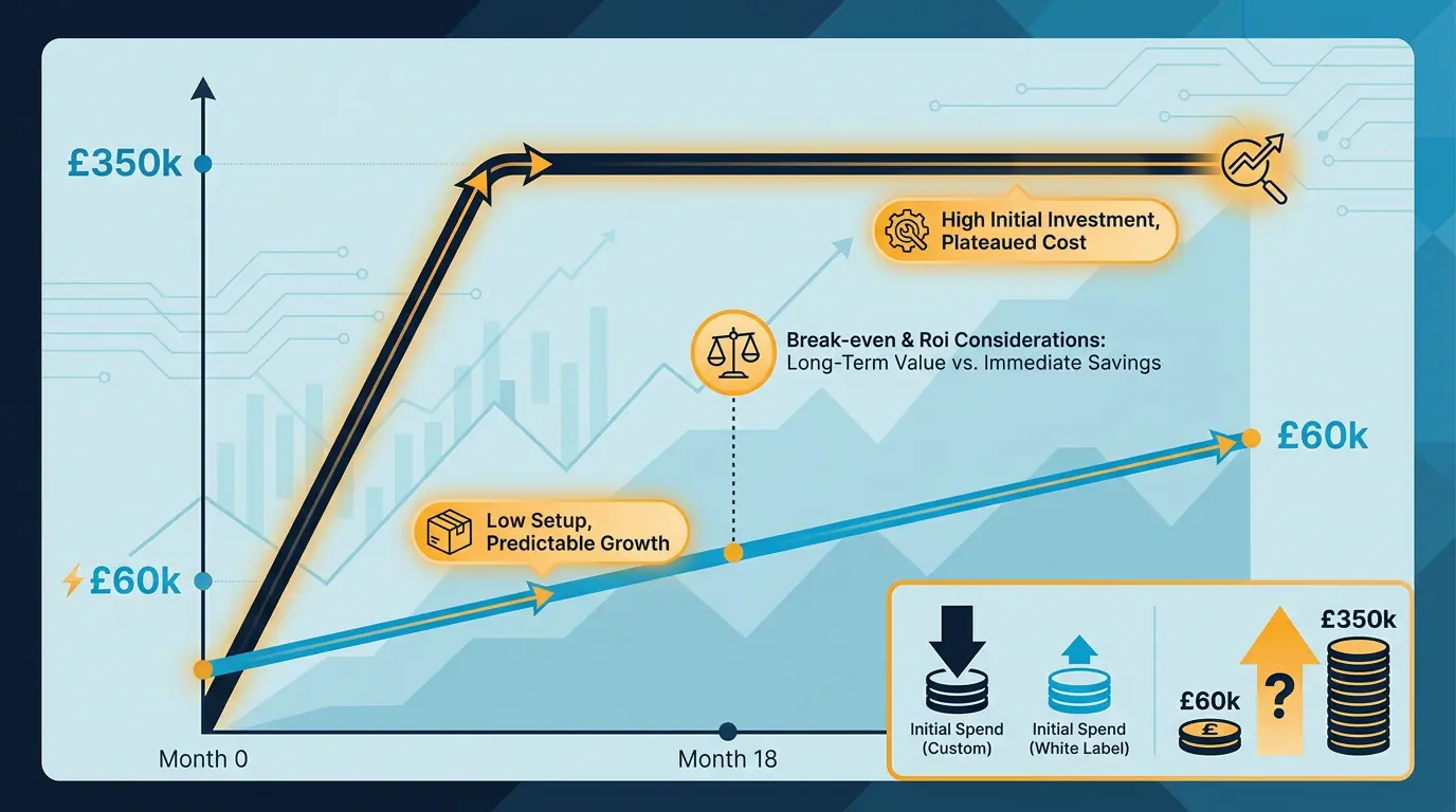 Cost-over-time line chart.